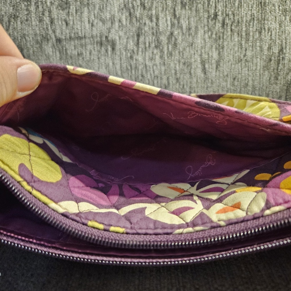 Vera Bradley Plum Crazy Cross Body Bag Purse - Retired‎ Pattern - Picture 5 of 9